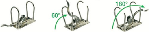 Ordner Leitz 1050 klassiek gewolkt 180° 50mm karton A4 zwart-2