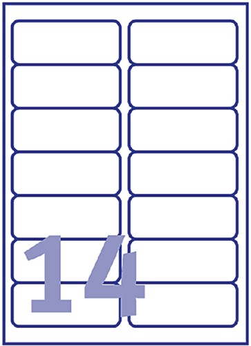 Etiket Avery L7163-40 99.1x38.1mm wit 560 stuks-3
