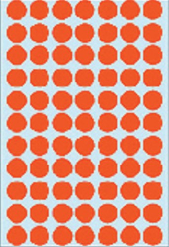 Etiket HERMA 2232 rond 13mm rood 2464 stuks-2