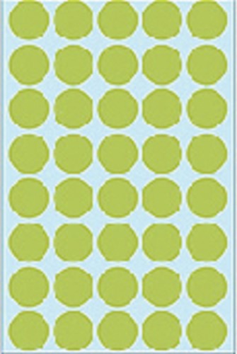 Etiket HERMA 2255 rond 19mm groen 1280 stuks-2