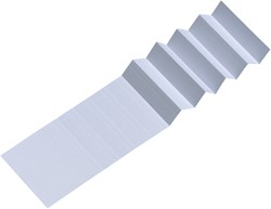 Ruiterstrook voor Djois Alzicht hangmappen 65mm wit 25 stuks