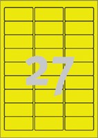 Etiket Avery L6004-25 63.5x29.6 neon geel 675 stuks-3