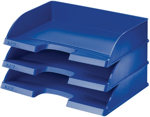 Brievenbak Leitz Plus A4 maxi dwars blauw-3