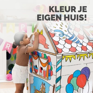 Kartonnen speelhuis XL Verjaardag Bankers Box Play inkleurbaar-3